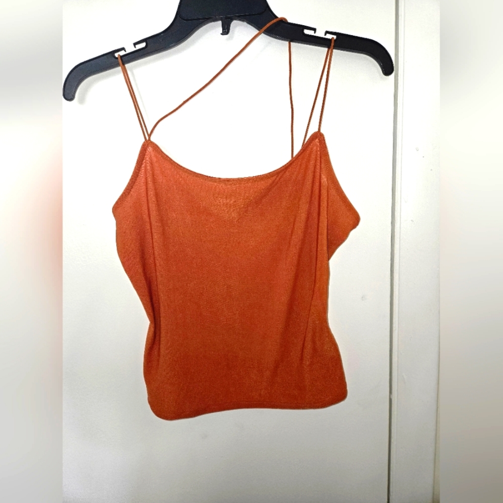 Orange criss cross top size 0x